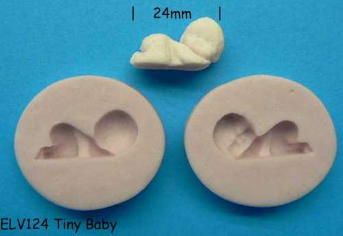 Tiny 3d Baby Silicone Mould - Click Image to Close